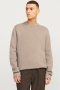 Jack & Jones Milano Stitch Knit Crew Neck Greige