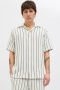 Jack & Jones Coba Stripe Resort Shirt SS Celadon Tint