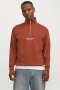 Jack & Jones Vesterbro Sweat Half Zip Brandy Brown